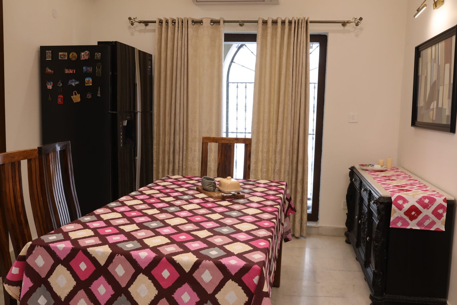 Pink Dining Table Set Bells & Whistles