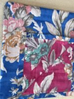product image spring flower blue_fuschia reversible dohar