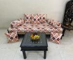 SQUARE TINTS ORANGE DIWAN SET PRODUCT IMAGE