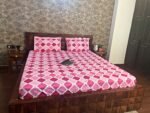 zircon pink double bedsheet front angle